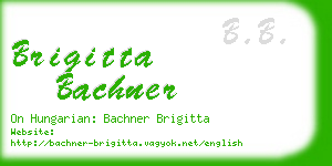 brigitta bachner business card
